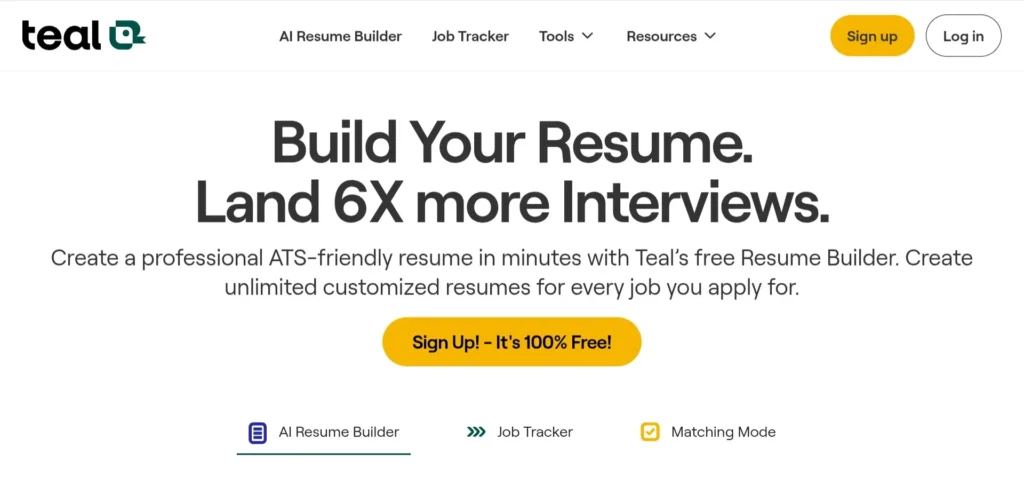 Teal AI Mock Interviews 