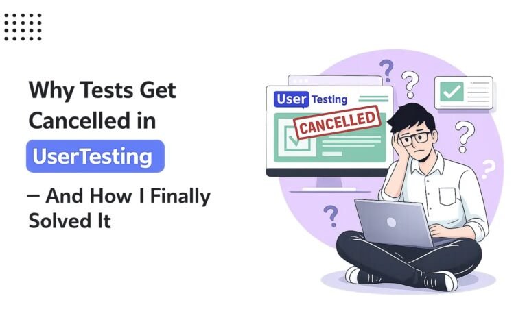 Why Tests Get Cancelled in UserTesting (How I Solved It)